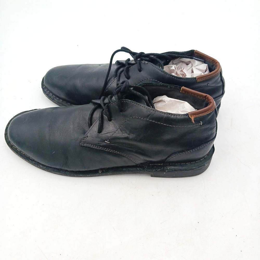 Kenneth Cole Boys Black Leather‎ Real Deal  Shoes Size 6